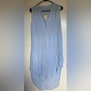 CAbi Sky Blue Button-Down Blouse